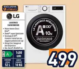 Unieuro LG LAVATRICE F4R3010NSWB offerta