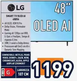Unieuro LG SMART TV OLED AI 48B56 offerta