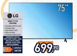 Unieuro LG SMART TV LED 75UR78006 offerta
