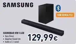 Unieuro SAMSUNG SOUNDBAR HW-C450 offerta