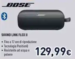 Unieuro Bose sound link flex II offerta