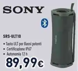 Unieuro SONY SRS-ULT10 offerta