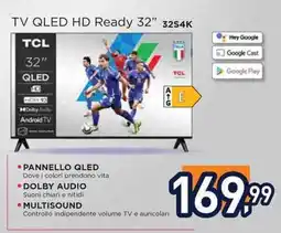Unieuro TCL TV QLED HD Ready 32" 32S4K offerta