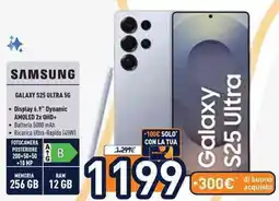 Unieuro SAMSUNG GALAXY S25 ULTRA 5G offerta
