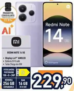 Unieuro mi REDMI NOTE 14 5G offerta