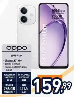 Unieuro OPPO A40M offerta