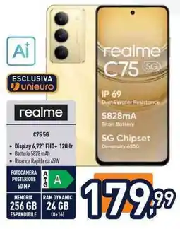 Unieuro realme C75 5G offerta