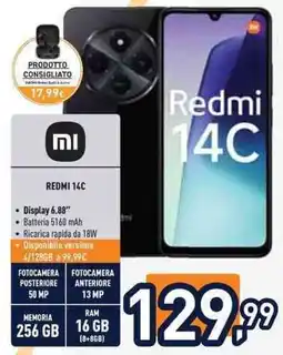 Unieuro mi REDMI 14C offerta