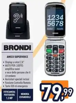 Unieuro BRONDI Amico supervoice offerta