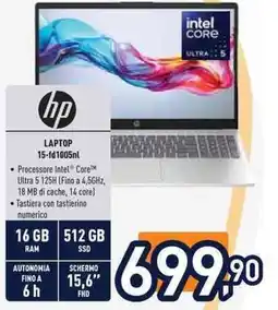 Unieuro hp LAPTOP 15-fd1005nl offerta