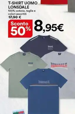 Ipercoop T-shirt uomo LONSDALE offerta