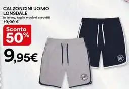 Ipercoop Calzoncini uomo LONSDALE offerta