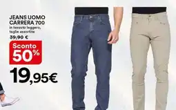 Ipercoop Jeans uomo carrera 700 offerta