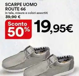 Ipercoop Scarpe uomo route 66 offerta
