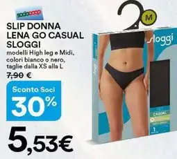 Ipercoop Slip donna lena go casual SLOGGI offerta