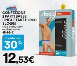 Ipercoop Confezione 2 parti basse linea start uomo SLOGGI offerta