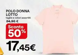 Ipercoop Polo donna lotto offerta