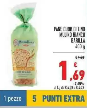 Conad Mulino Bianco Pane Cuor Di Lino Barilla 400g offerta