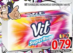 Il Genio Supermercato Vit tovaglioli monovelo superbum 160 pz offerta