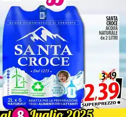 Il Genio Supermercato Santa croce acqua naturale offerta