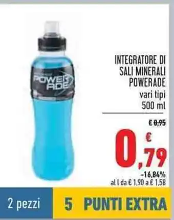Conad Powerade Integratore Di Sali Minerali 500ml offerta