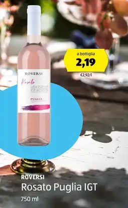 ALDI ROVERSI Rosato Puglia IGT offerta