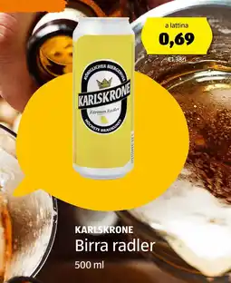 ALDI KARLSKRONE Birra radler offerta