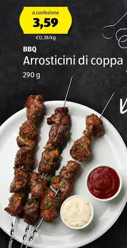 ALDI BBQ Arrosticini di coppa offerta