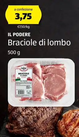 ALDI IL PODERE Braciole di lombo offerta