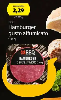 ALDI BBQ Hamburger gusto affumicato offerta