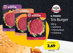 ALDI IL PODERE Tris Burger offerta