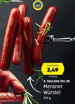 ALDI IL TAGLIERE DEL RE Meraner Würstel offerta