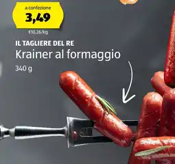 ALDI IL TAGLIERE DEL RE Krainer al formaggio offerta