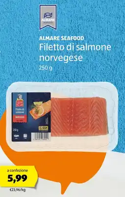 ALDI ALMARE SEAFOOD Filetto di salmone norvegese offerta