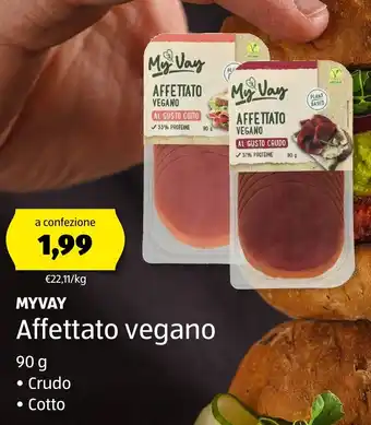 ALDI MYVAY Affettato vegano offerta
