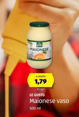 ALDI LE GUSTO Maionese vaso offerta