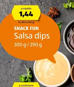 ALDI SNACK FUN Salsa dips offerta
