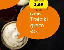 ALDI LYTTOS Tzatziki greco offerta