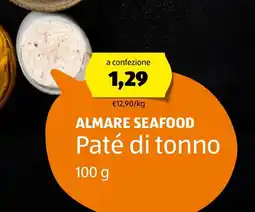 ALDI ALMARE SEAFOOD Paté di tonno offerta