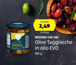 ALDI REGIONE CHE VAI Olive Taggiasche in olio EVO offerta