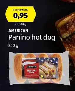 ALDI AMERICAN Panino hot dog offerta
