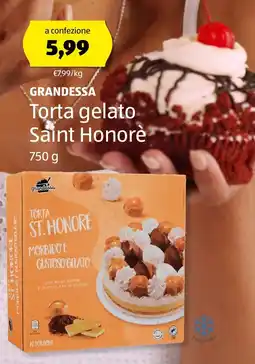 ALDI GRANDESSA Torta gelato Saint Honoré offerta