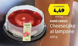 ALDI GOOD CHOICE Cheesecake al lampone offerta