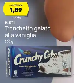 ALDI MUCCI Tronchetto gelato alla vaniglia offerta