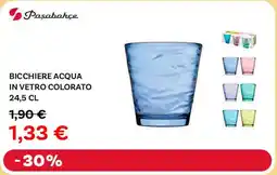 Max Factory Paşabahçe bicchiere acqua in vetro colorato offerta