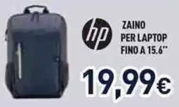 Unieuro hp ZAINO PER LAPTOP FINO A 15.6" offerta