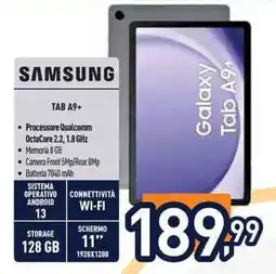 Unieuro SAMSUNG TAB A9+ offerta