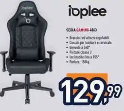 Unieuro loplee SEDIA GAMING 4063 offerta