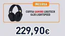 Unieuro logitech CUFFIA GAMING LOGITECH G435 LIGHTSPEED offerta