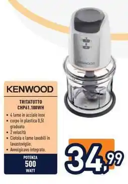 Unieuro KENWOOD Tritatutto CHP61.100WH offerta